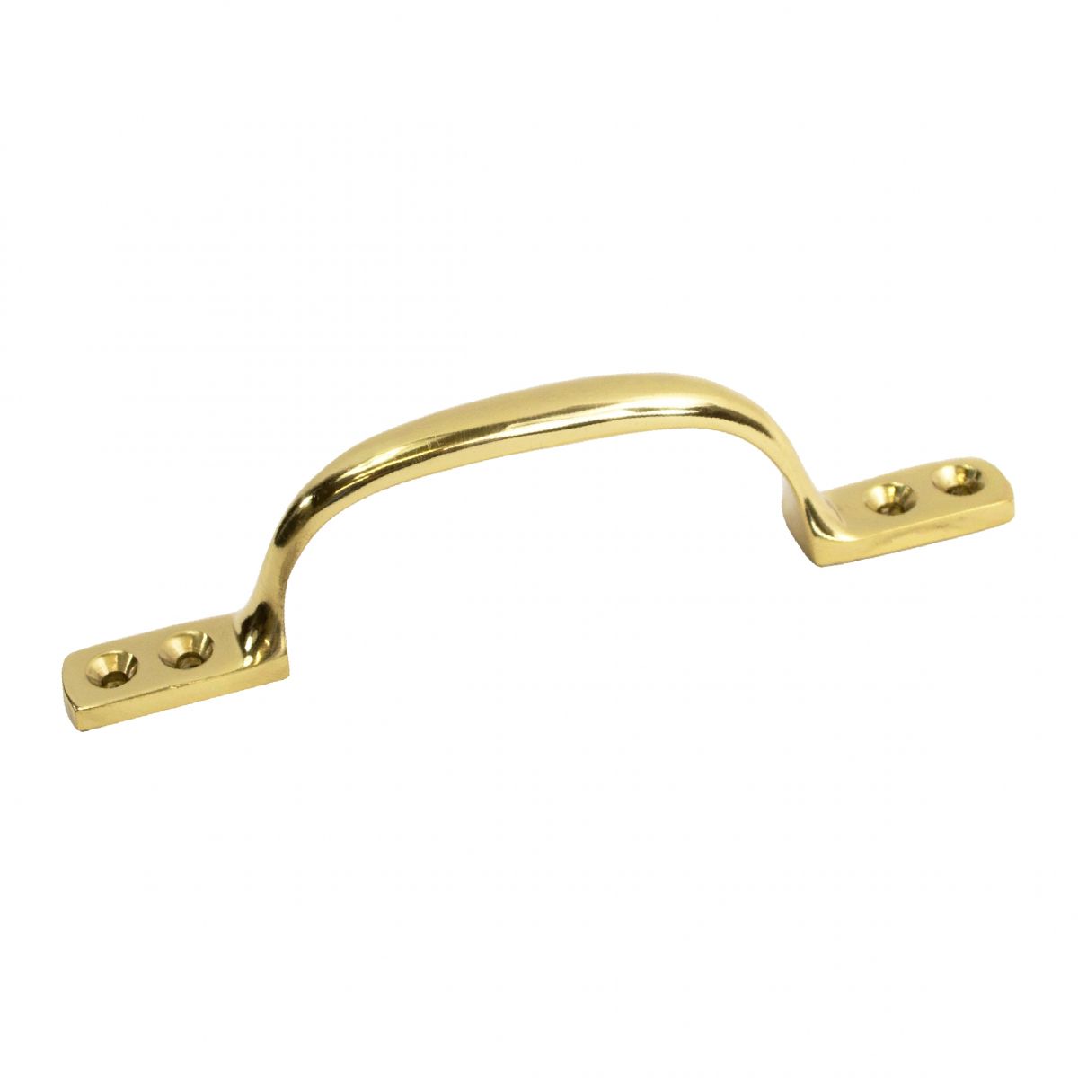 Simplistic Polished Brass Round Pull Handle