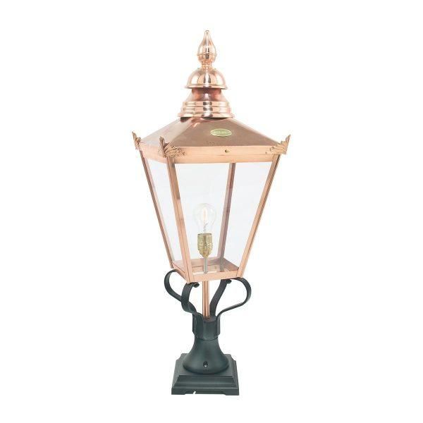 Large Traditional "Harrow" Copper Victorian Pillar Light