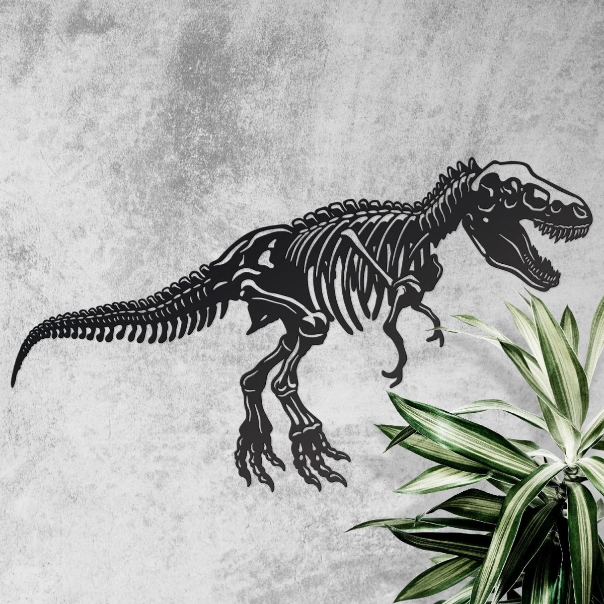 Wall Art with Large T-Rex 