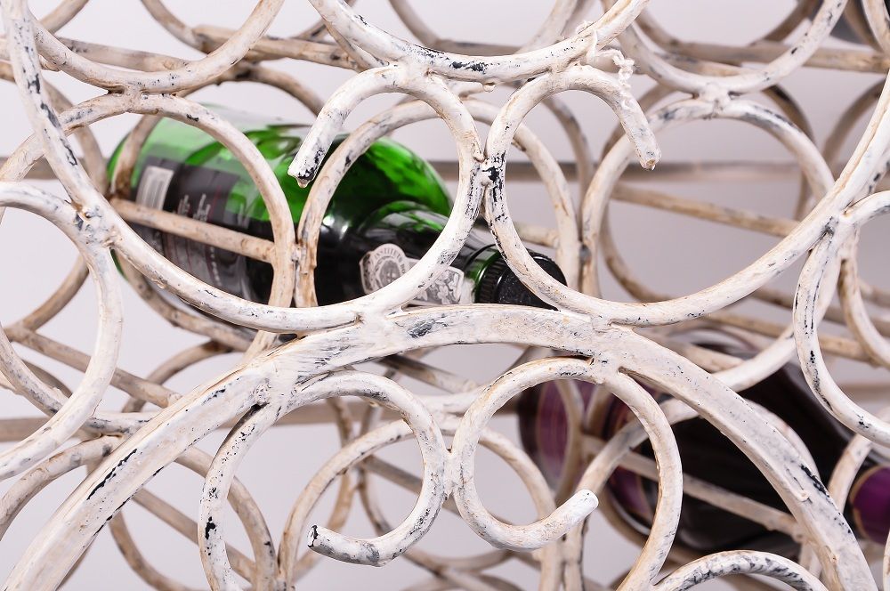 Large White Wine Rack Large White Wine Rack