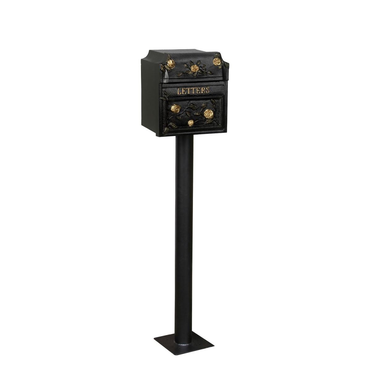 "Balmoral Rosette" Post Box and Stand 