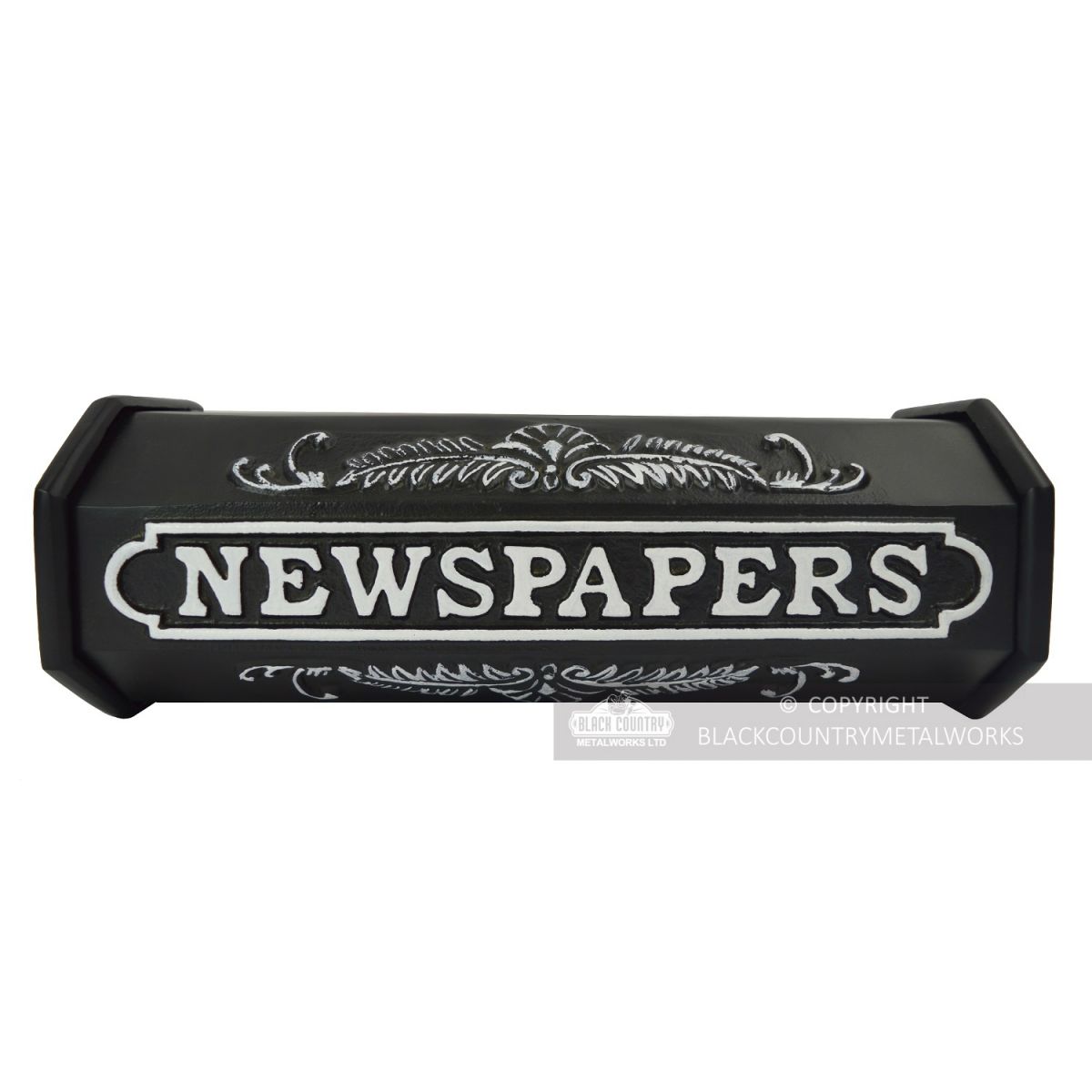 "Times Past" Black & White Victorian Newspaper Box