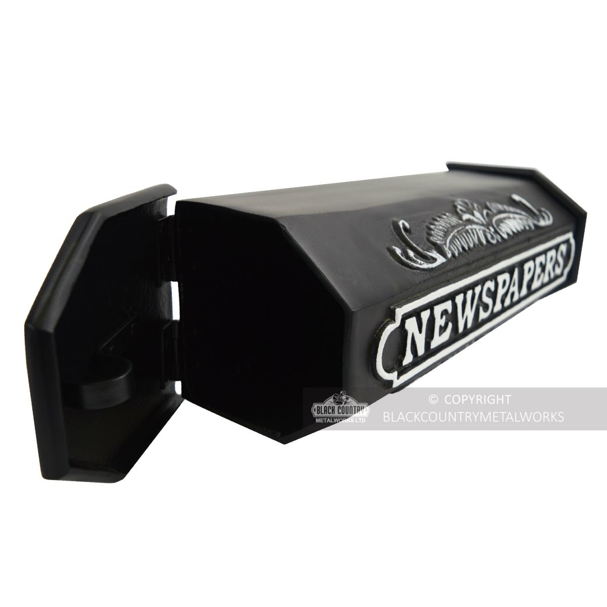 "Times Past" Black & White Victorian Newspaper Box