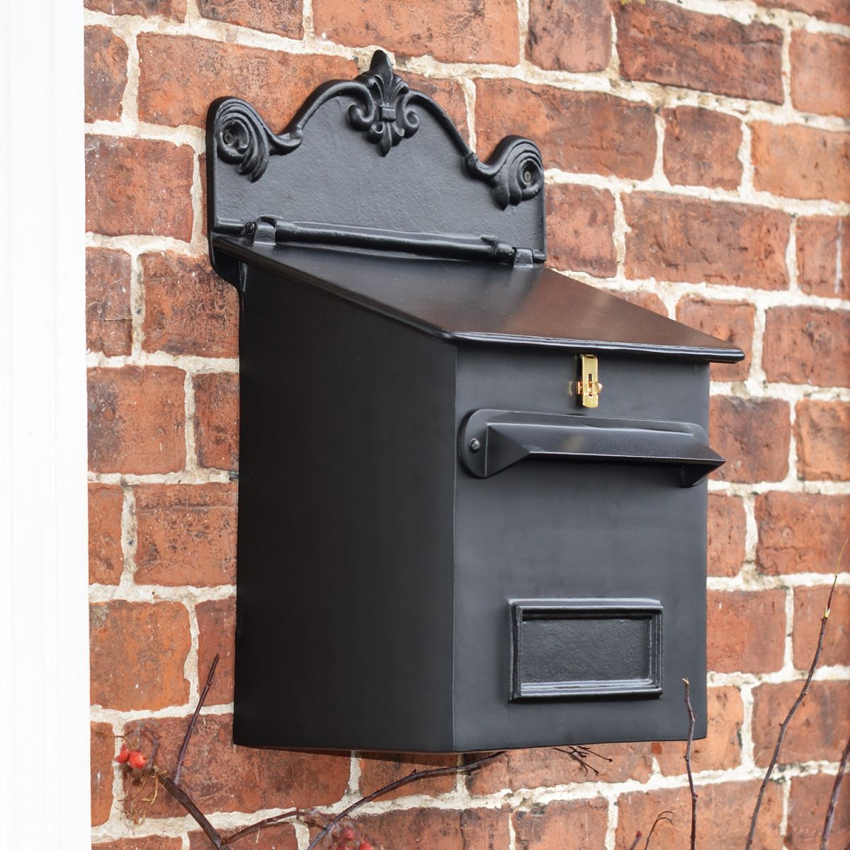 Black Goldhay Post & Parcel Box