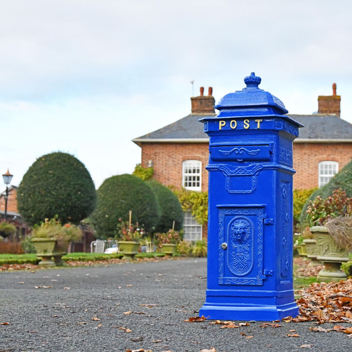 "Coastal Surf" Blue Camden Post Box 