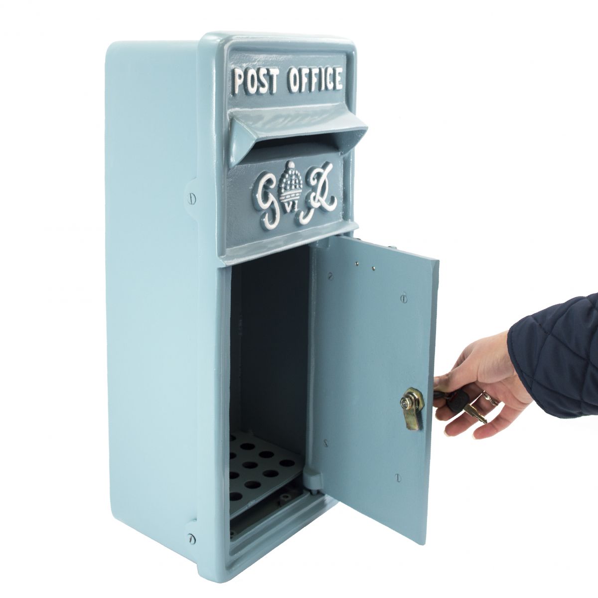 Slim King George Post Box