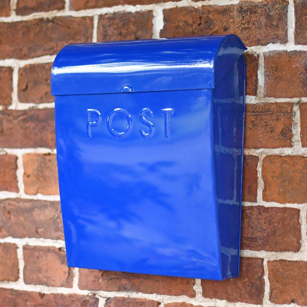 “Sapphire Lagoon” Dark Blue Contemporary Post Box