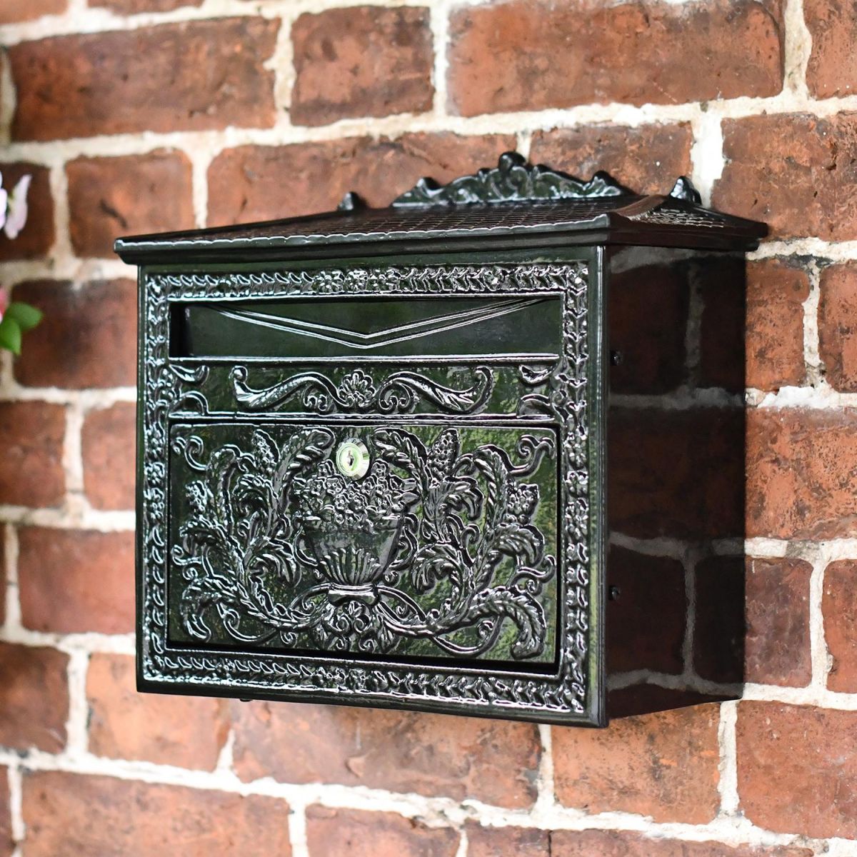 Black Decorative post box