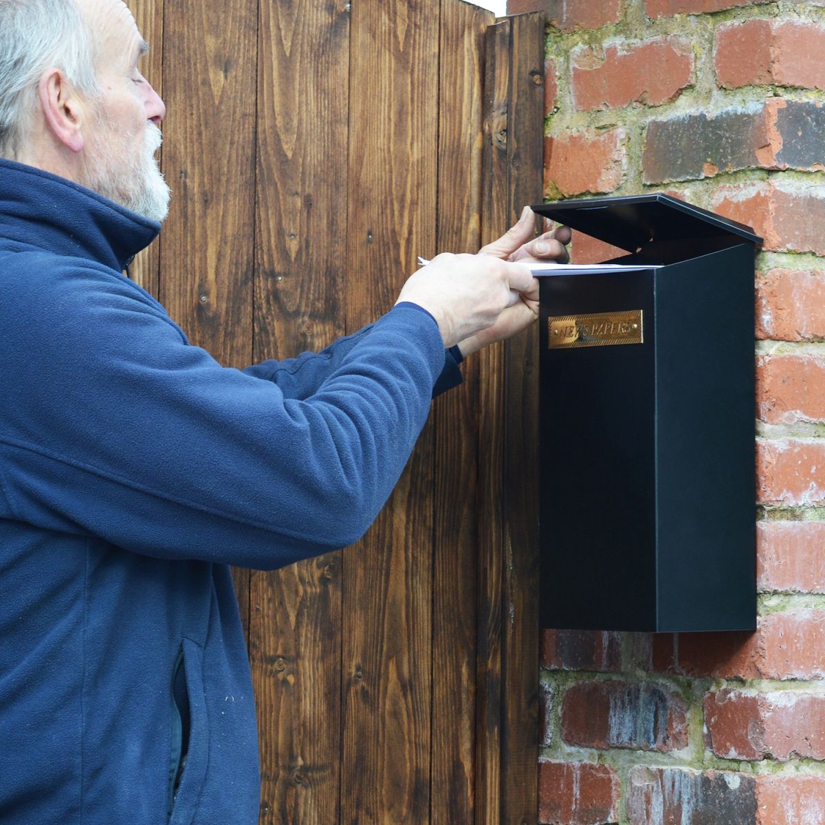 Top Opening Lid on the Post Box