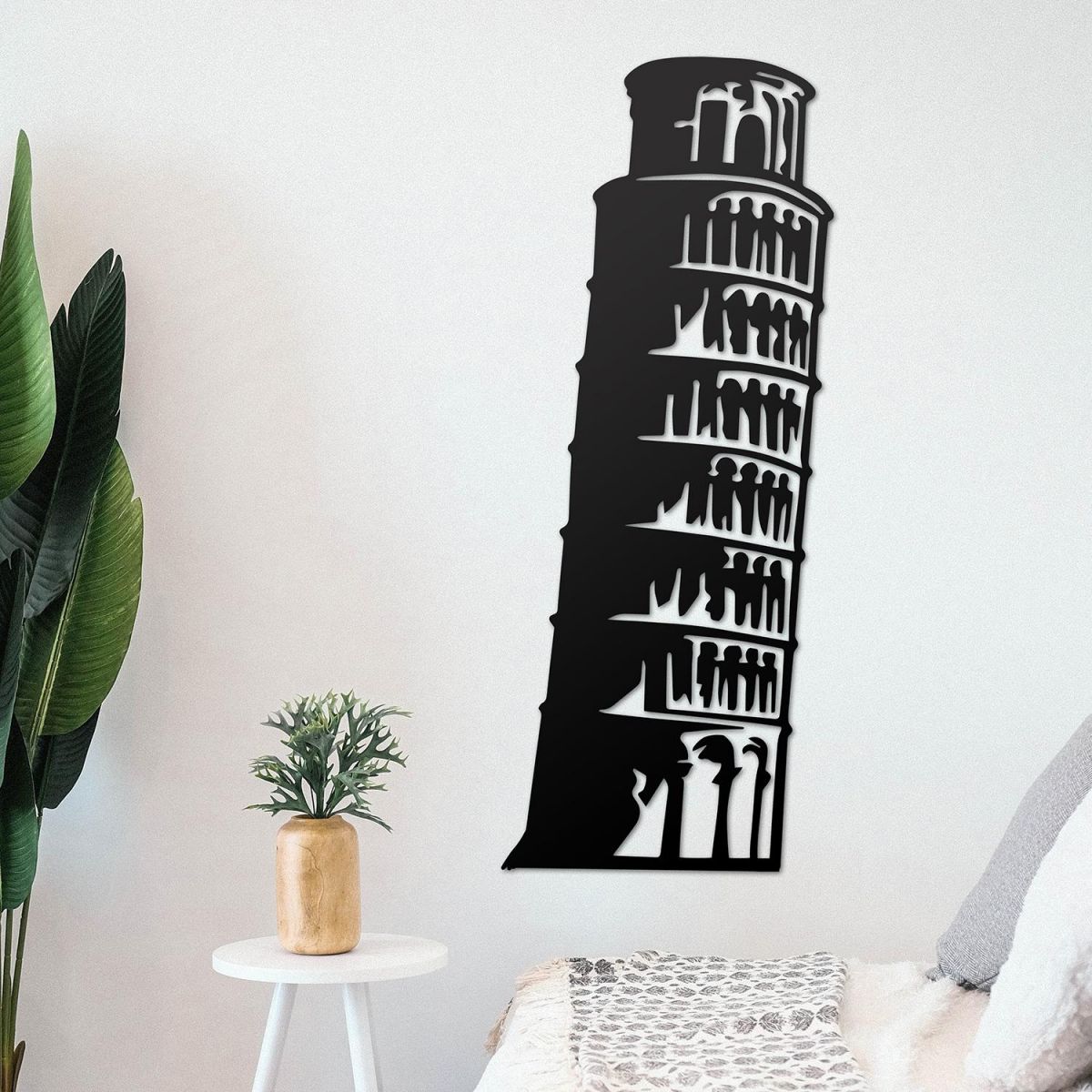 Leaning Tower of Pisa Wall Art in Situ