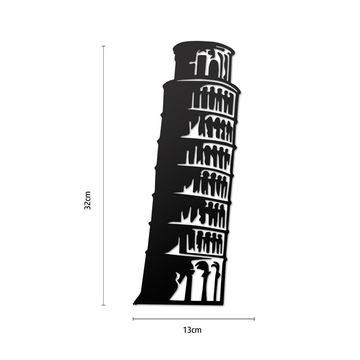 Leaning Tower of Pisa Wall Art Dimensions 