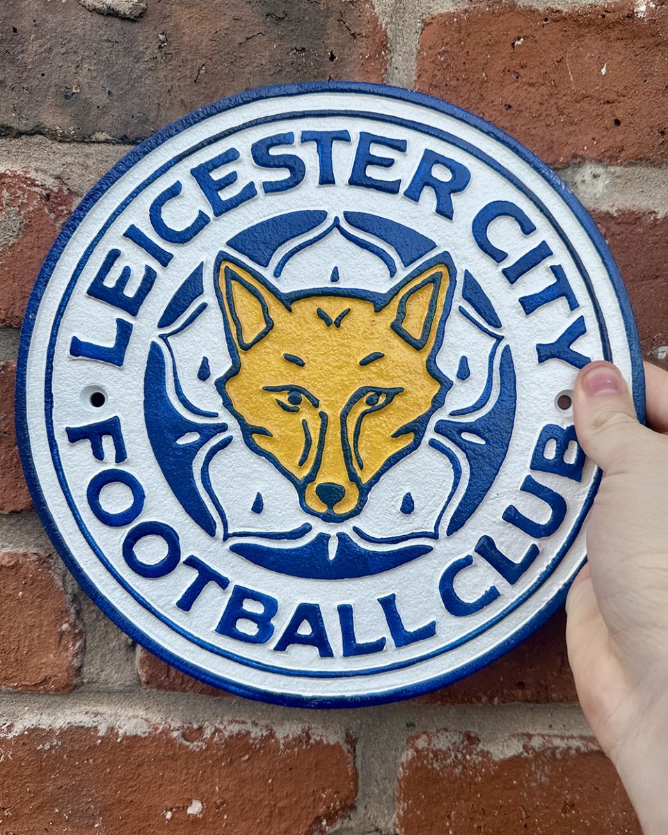 Cast Iron Leicester City Football Wall Sign