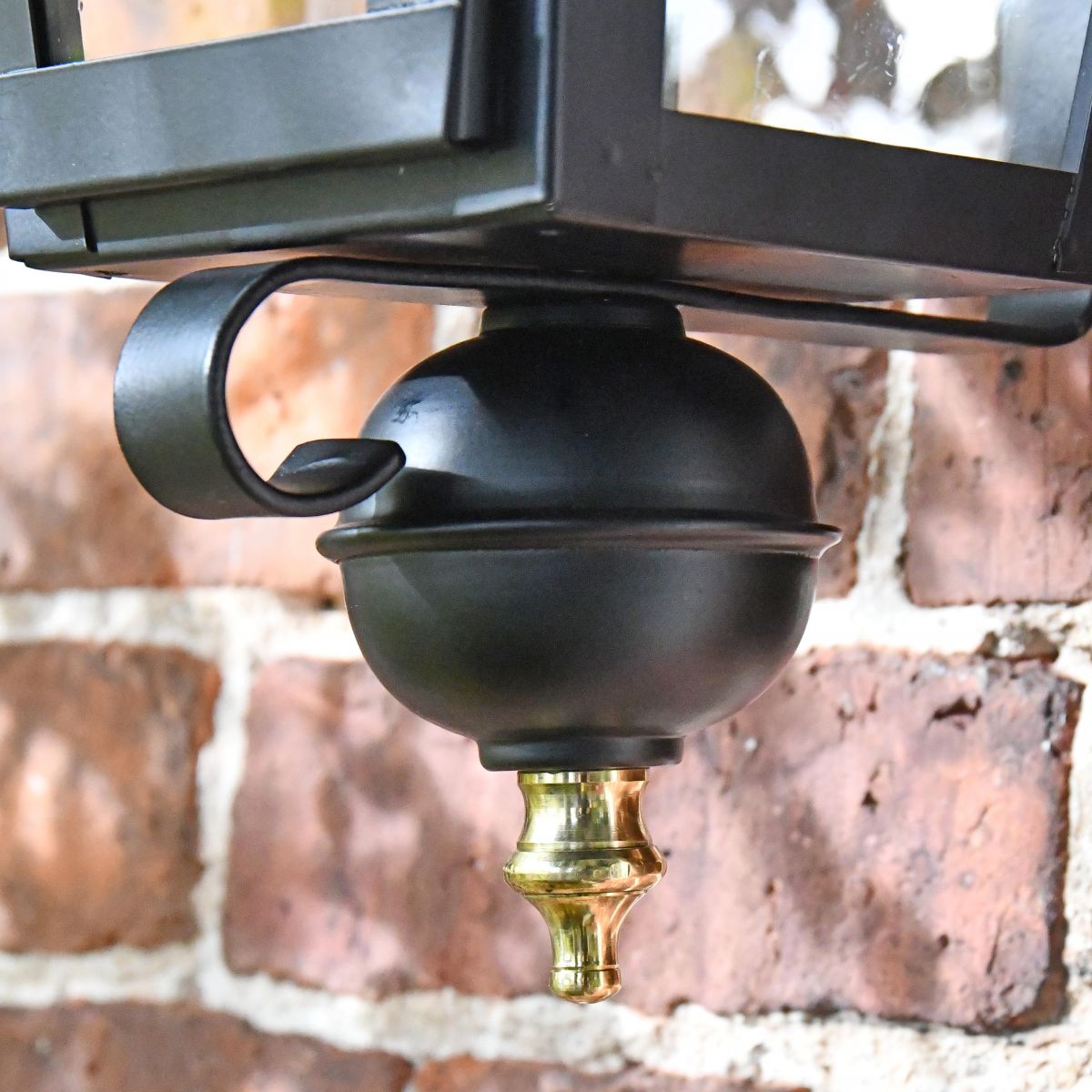 Close up of ball and finial 