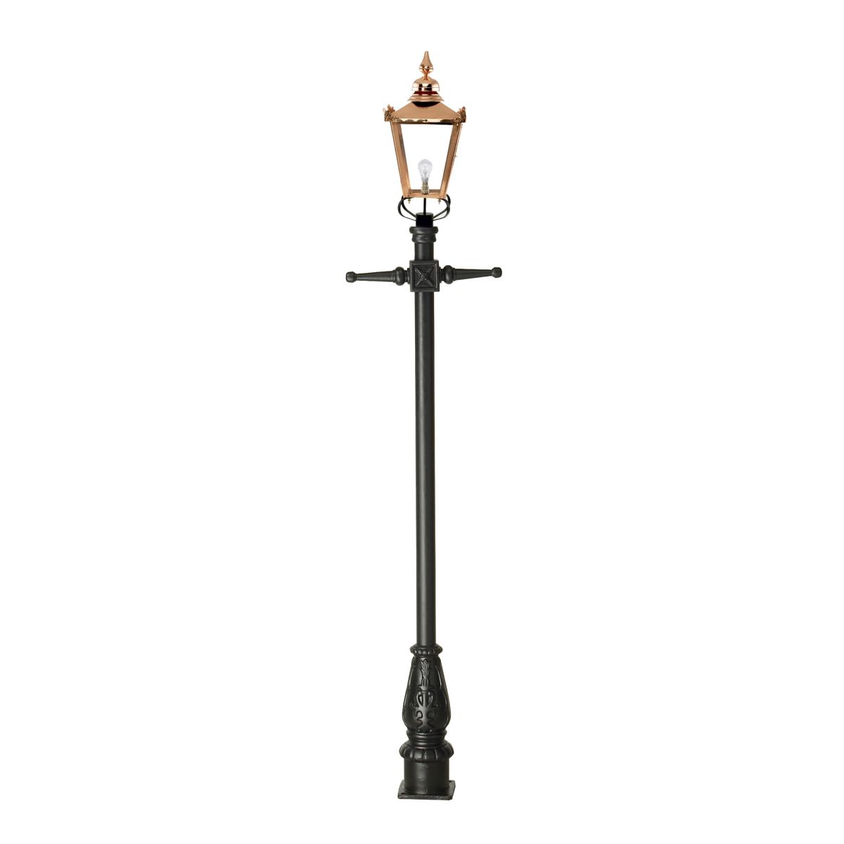 Copper Victorian Lamp post set