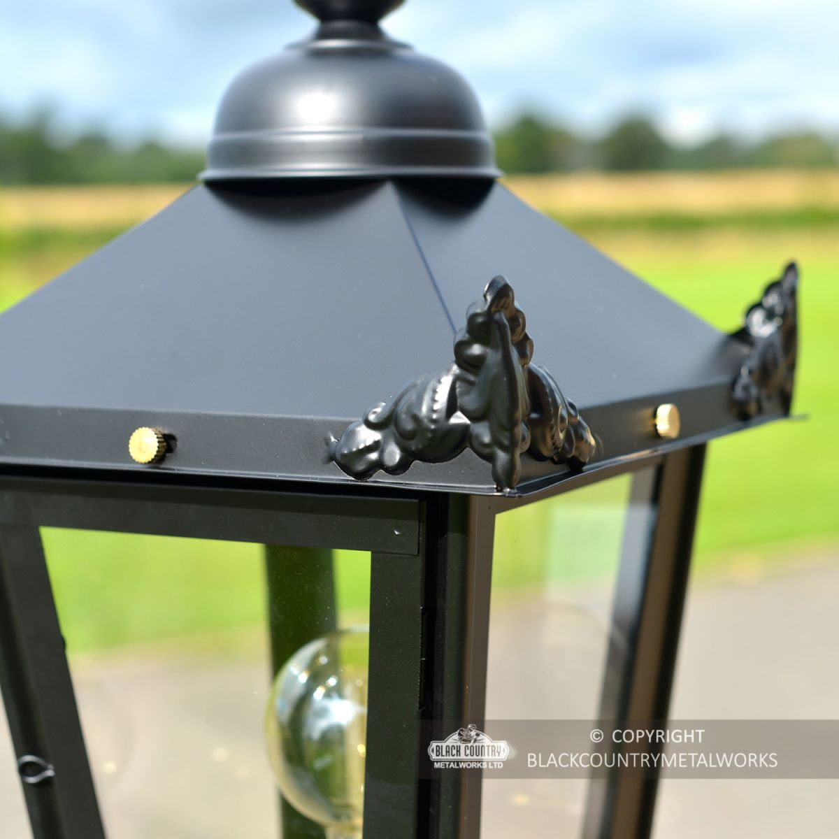 Close-up of the Ornate Finials on the Lantern