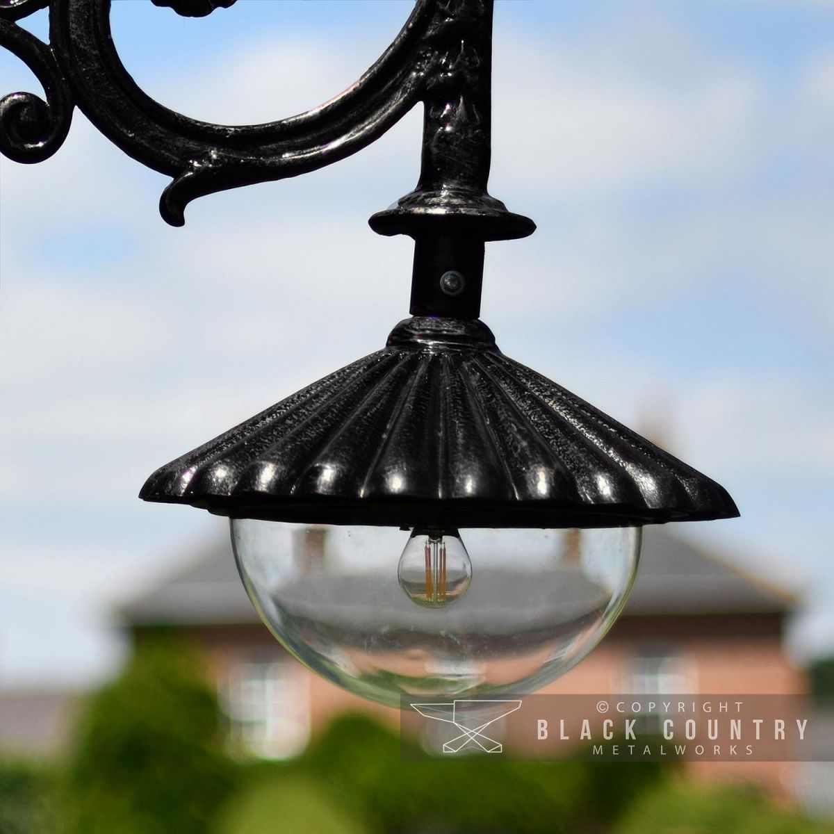 Close-up of the Domed Lantern on the Lamp Post