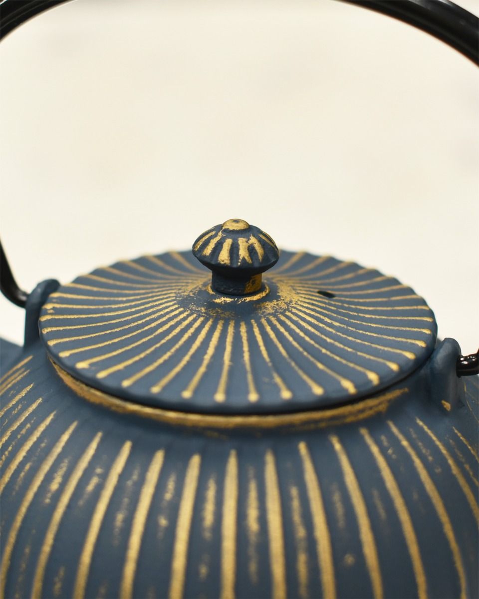 Lid On Cast Iron Teapot 