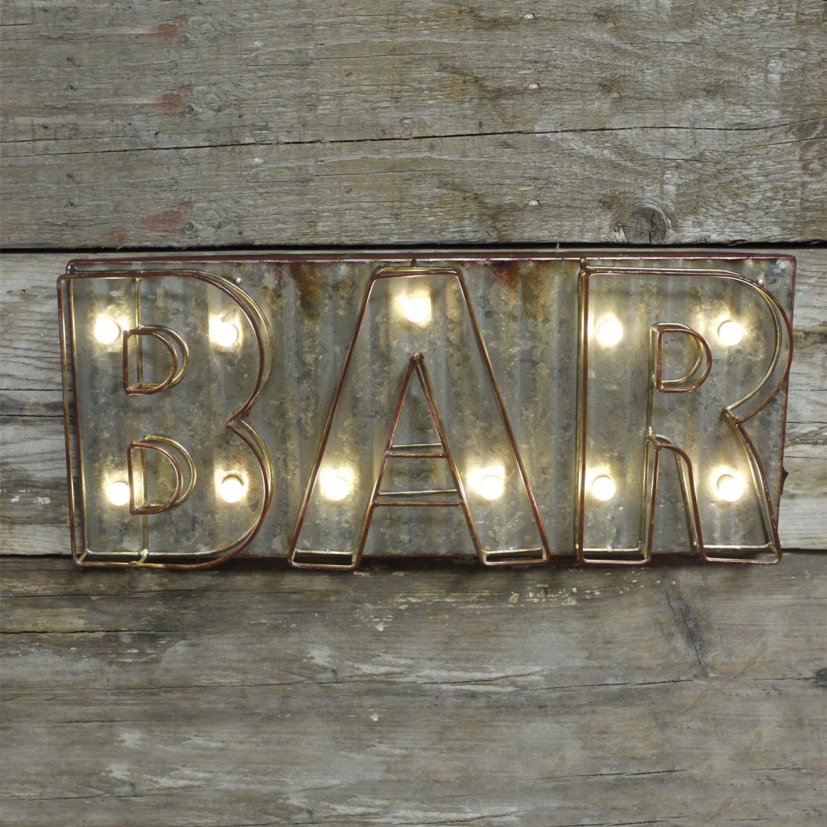 Light-up Bar Wall Decoration in Situ