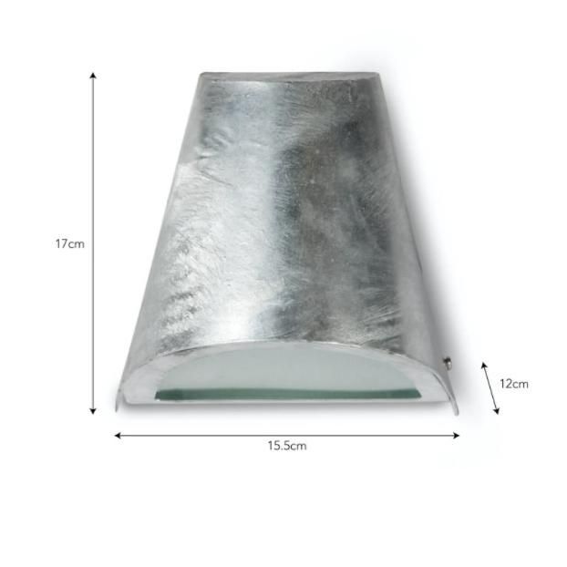 Galvanised Steel Funnel Down Light Measurements