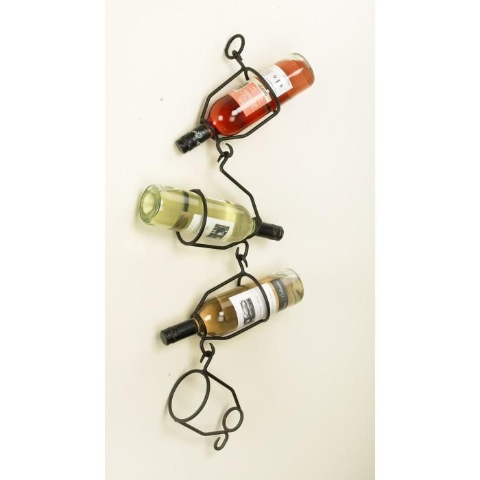 "Lotta" Bottle Hanging Ceiling Wine Rack in a Set of Four