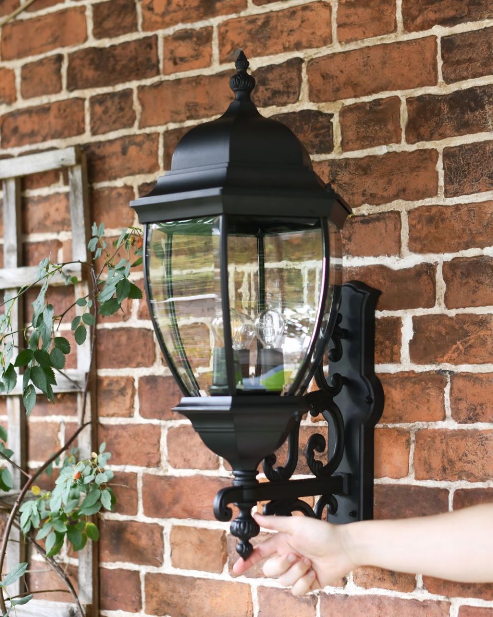 Large Ornamental Victorian Bottom Fix Wall Light Scale Image