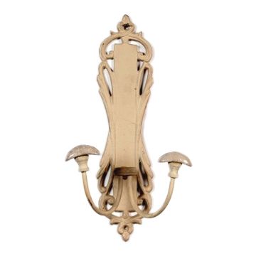 Ornate Coat Hook Finished In Cream
