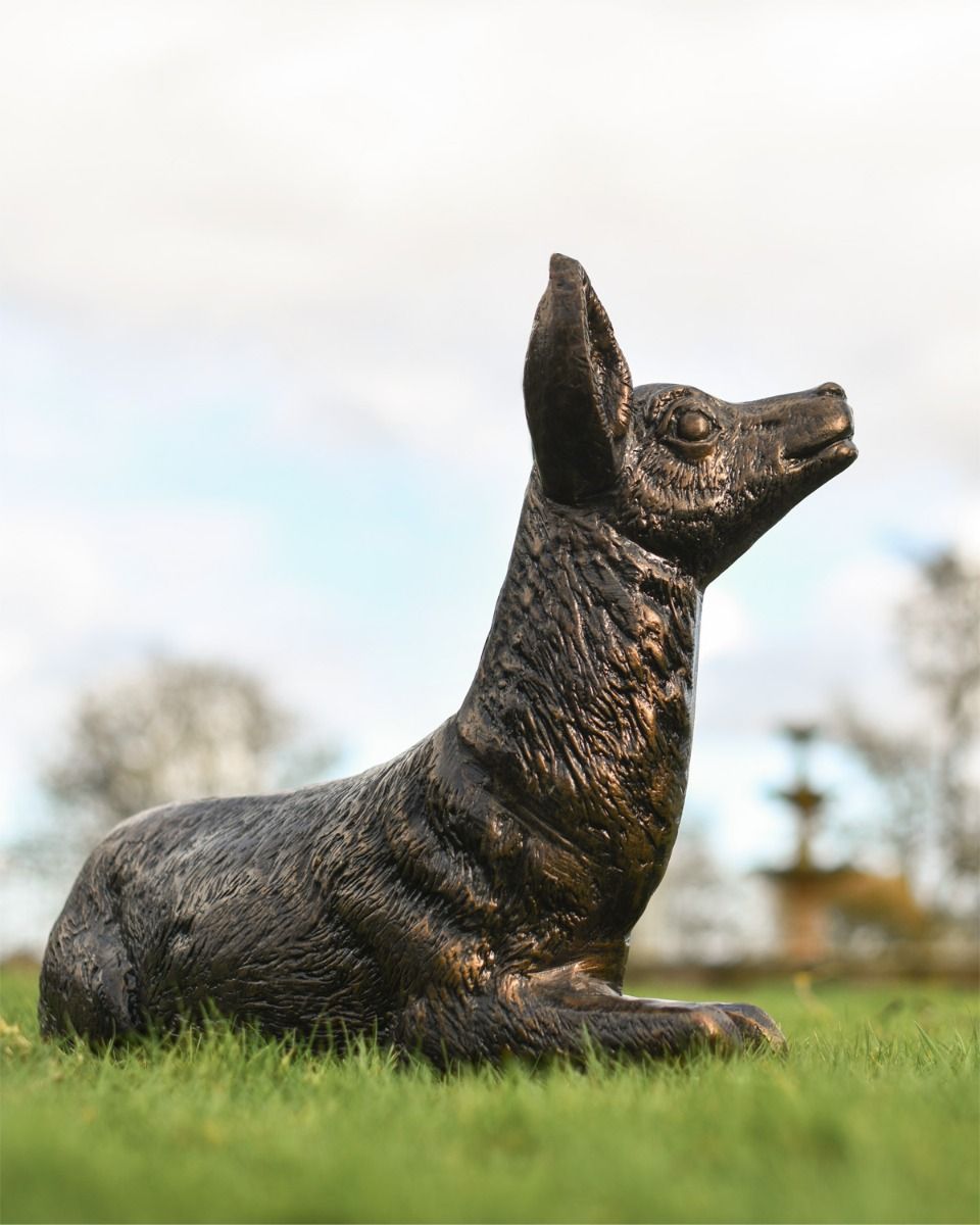 "Juniper" Lying Down Fawn Garden Sculpture