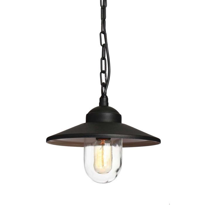 "Lyngen" Single Bulb Contemporary Hanging Chain Lantern "Lyngen" Single Bulb Contemporary Hanging Chain Lantern