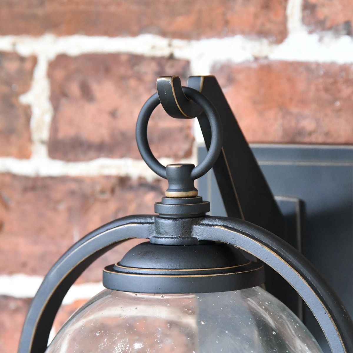Close-up of the Lantern Mounted on the Bracket
