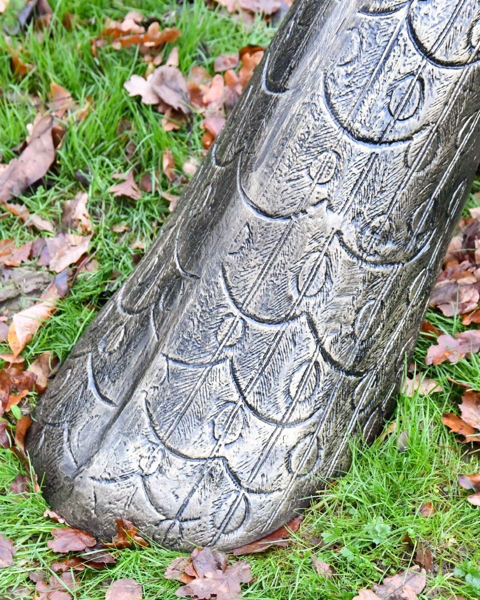 Antique BRonze Finish on the Back of the Majestic Peacock Sculpture