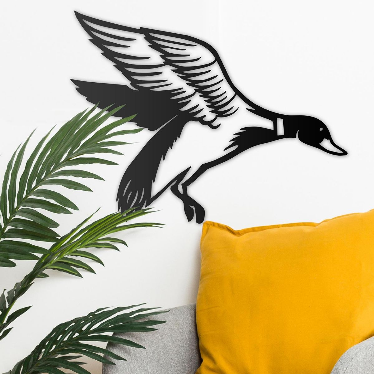 "Mallard" Duck Wall Art in Situ on a Rustic in the Home "Mallard" Duck Wall Art in Situ on a Rustic in the Home