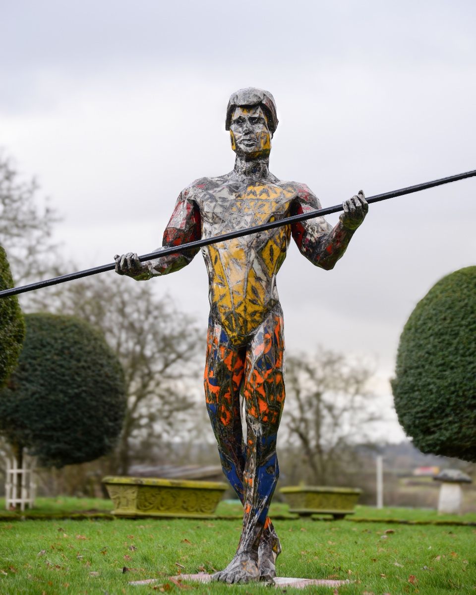 ‘Vertigo’ the Tightrope Walker Upcycled Oil Drum Garden Sculpture main image