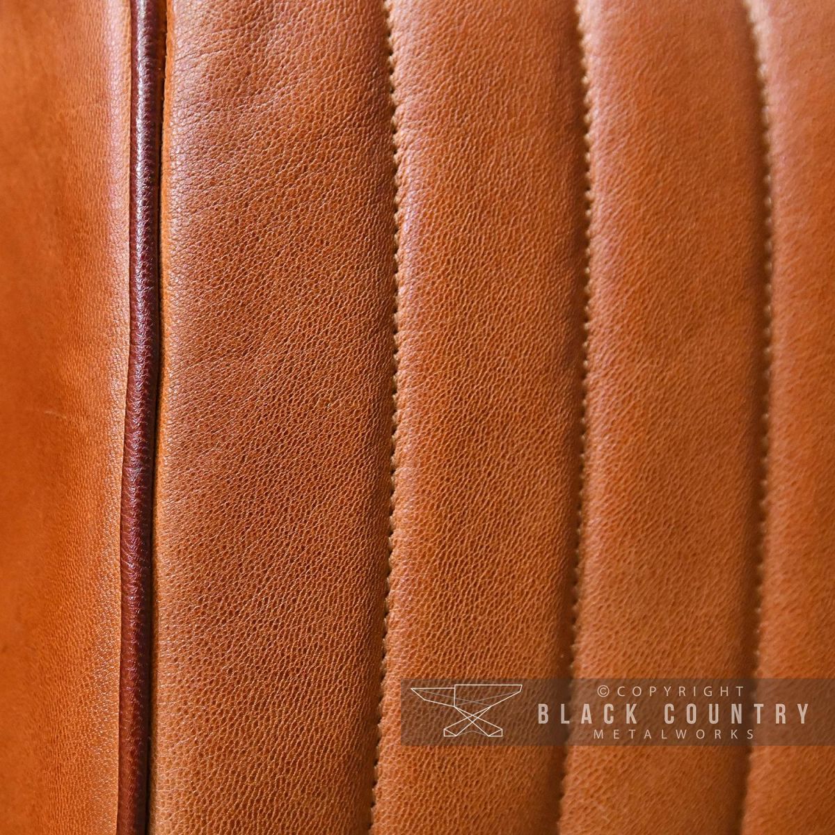 Padded Tan Goat Leather on the Bug Stool Padded Tan Goat Leather on the Bug Stool