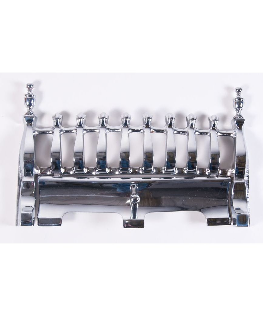 Manor House Fire Front in a Bright Chrome Finish