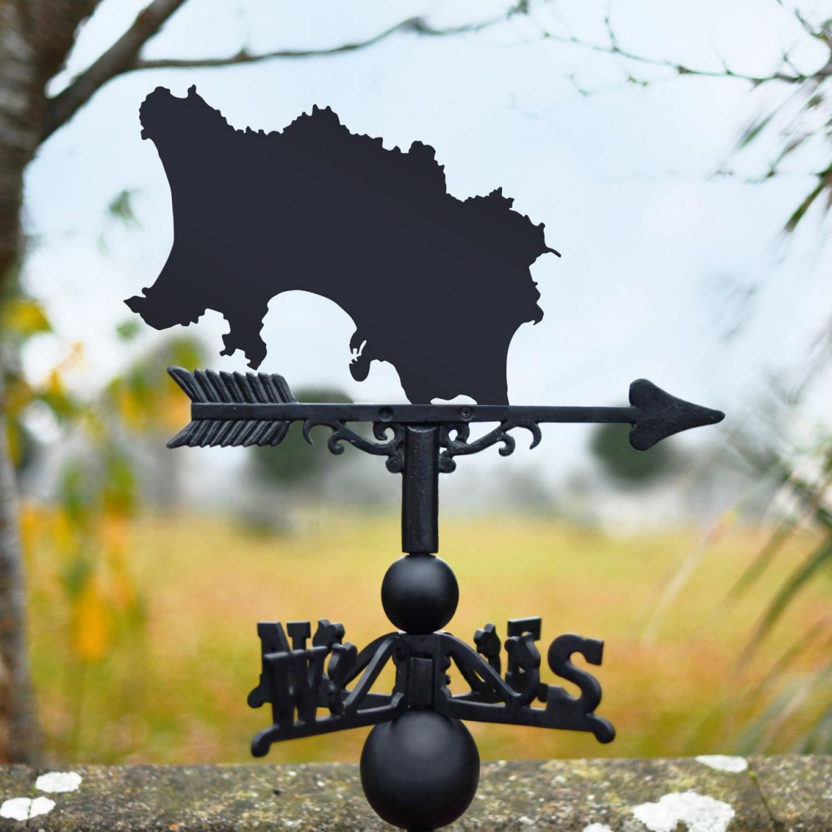 Map of Jersey Weathervane