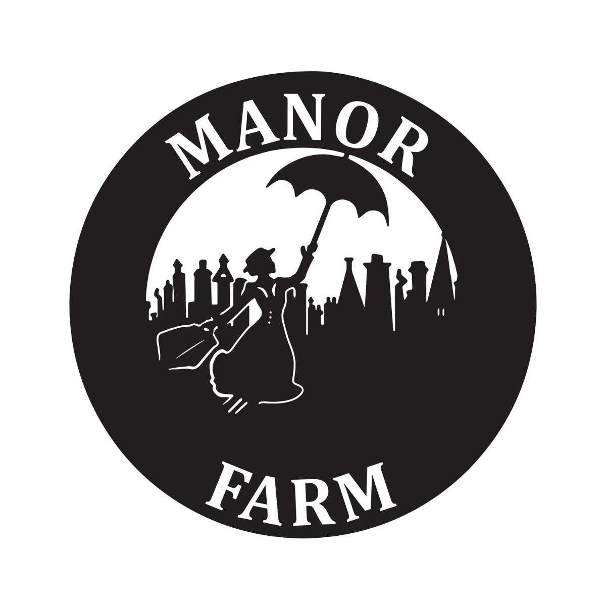 Steel Circular Mary Poppins House Name Sign