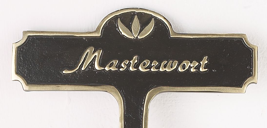 Masterwort Brass Garden Plant Marker Masterwort Brass Garden Plant Marker