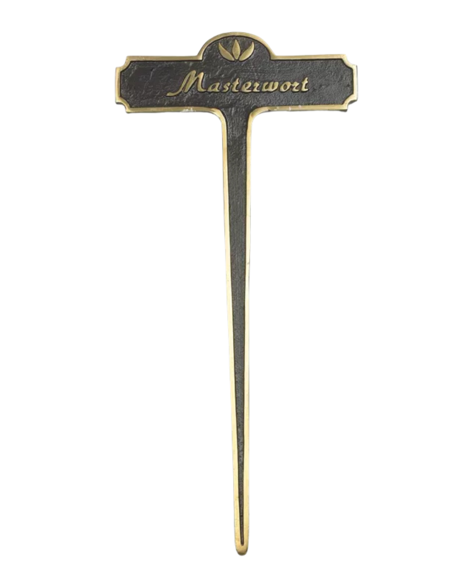 Masterwort Brass Garden Plant Marker Masterwort Brass Garden Plant Marker