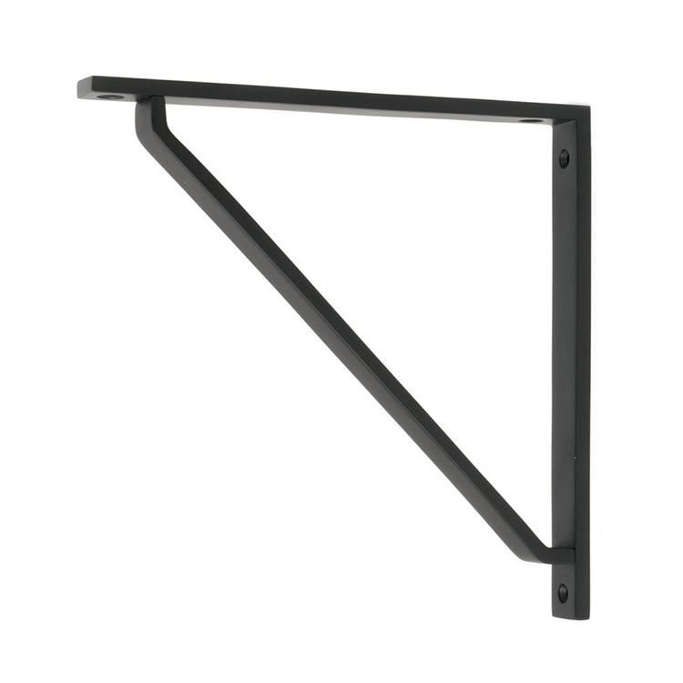Matte Black "Emmanuel" Modern Shelf Bracket - 200mm x 200mm Matte Black "Emmanuel" Modern Shelf Bracket - 200mm x 200mm