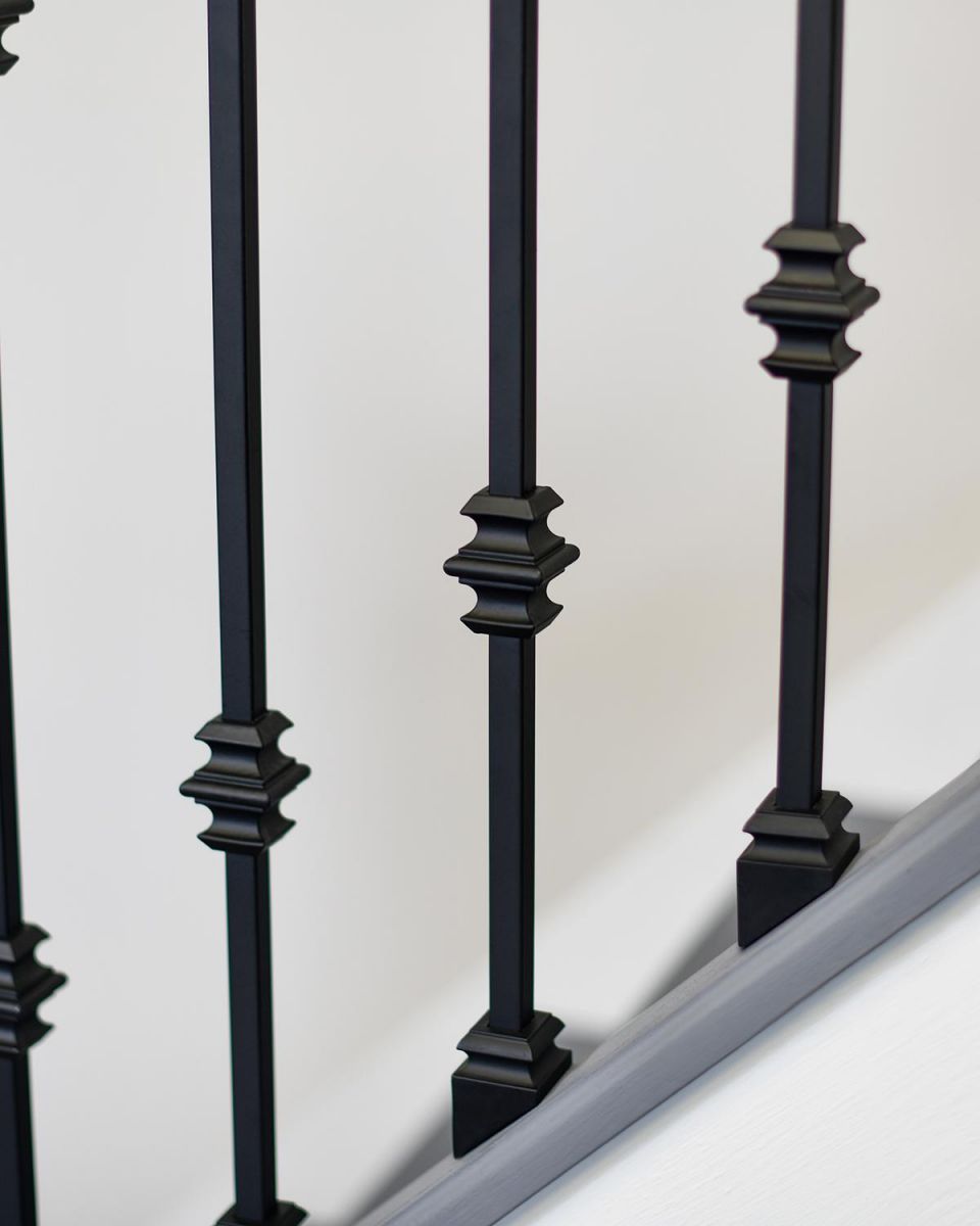 Close-up of the Knuckle Design on the Stair Spindles