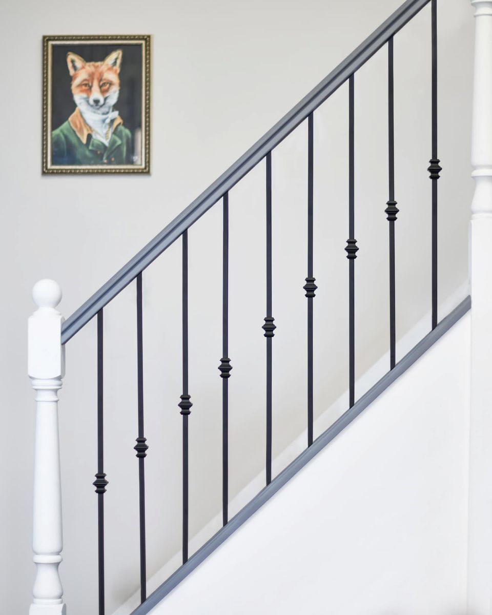 Matte Black "Enfield" Single Knuckle Stair Spindle - Spindle ONLY - No Brackets in Situ Matte Black "Enfield" Single Knuckle Stair Spindle - Spindle ONLY - No Brackets in Situ