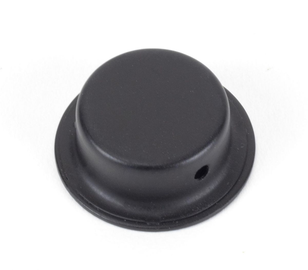 Matte Black Circular Pocket Door Handle - 30mm Exterior