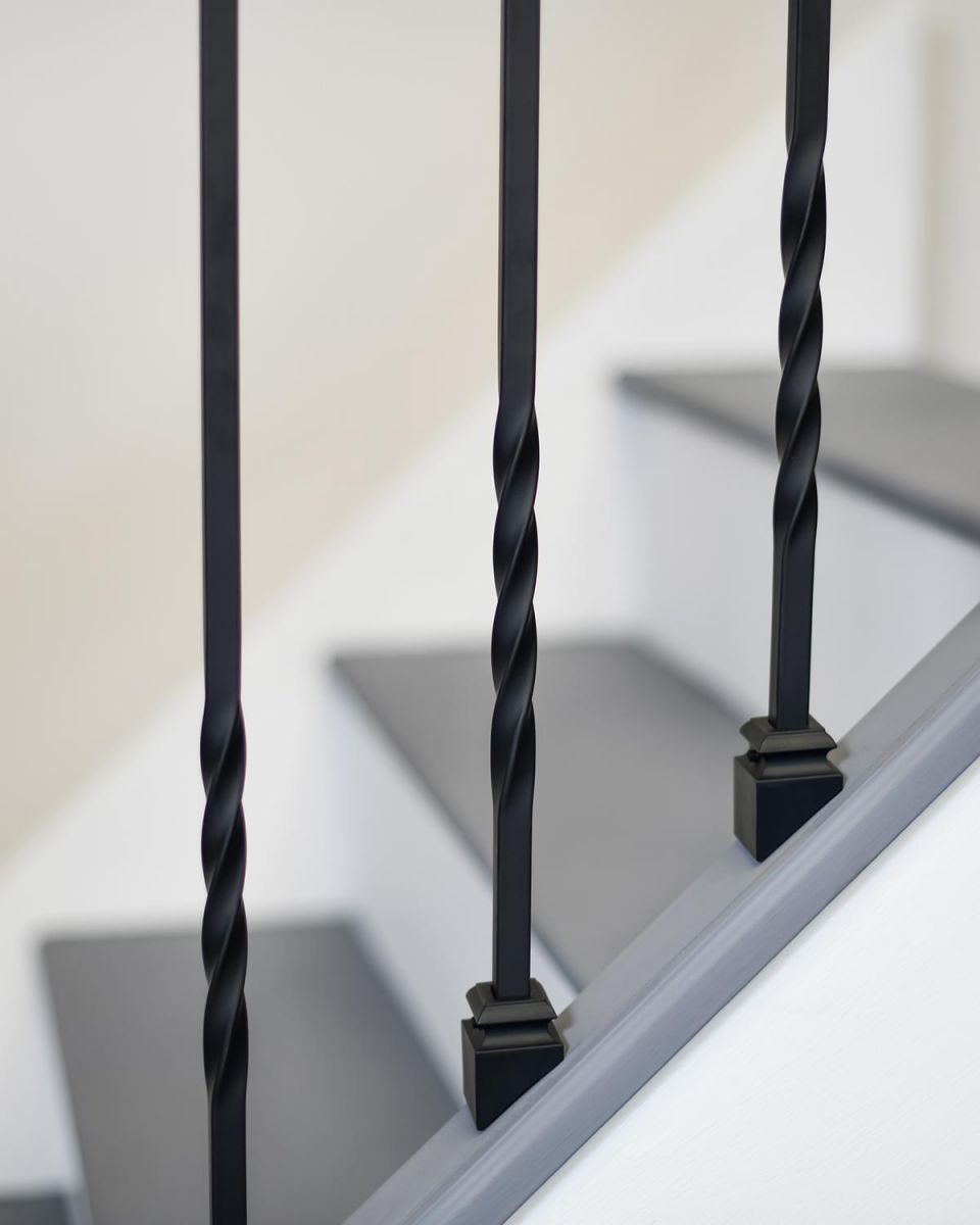 Close-up of the Traditional Twist Design on the Stair spindles
