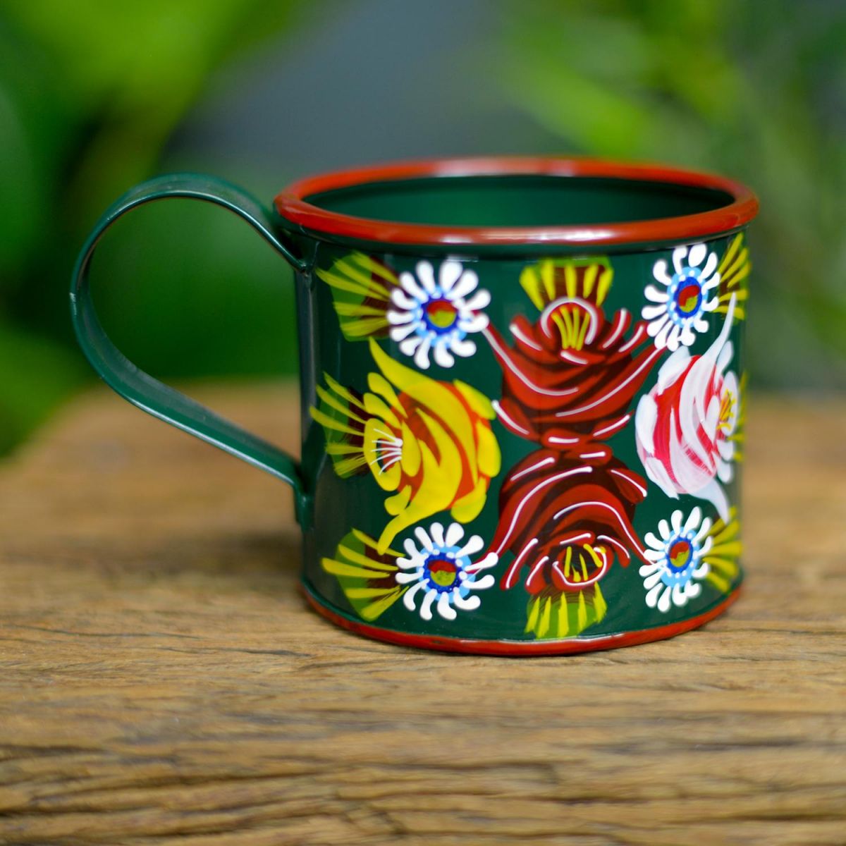 Hand Painted Narrowboat Finished in Green  Hand Painted Narrowboat Finished in Green