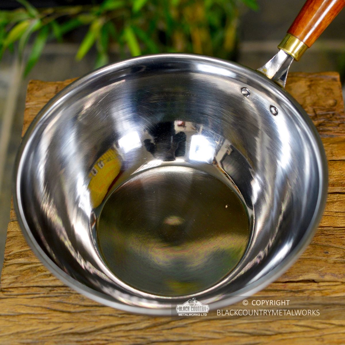 Top View of the Galvanised Narrowboat Dipper Top View of the Galvanised Narrowboat Dipper