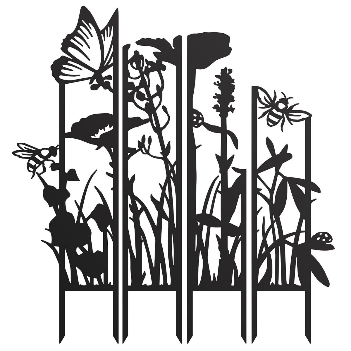 Meadow Iron Panel Silhouette in a Black Finish