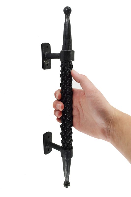 medieval gothic door pull with knotted design