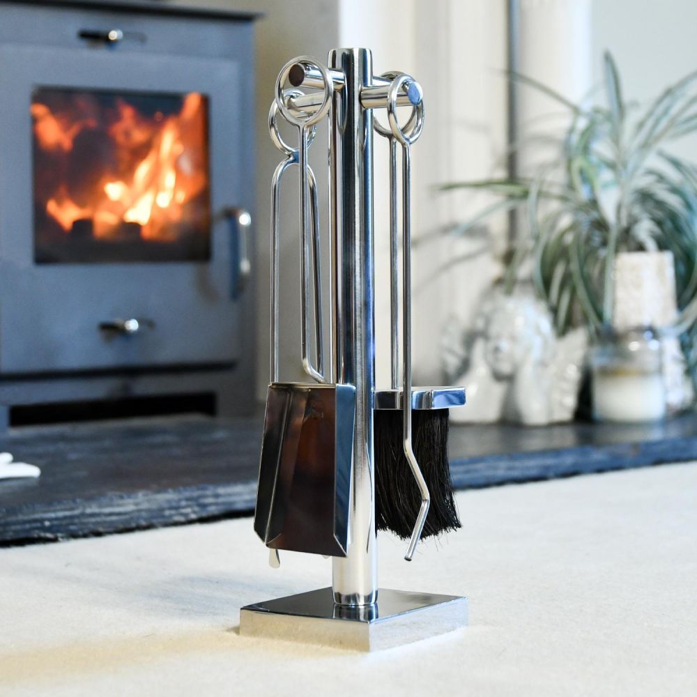 "Melena Avenue" Polished Stainless Steel Companion Set 40cm