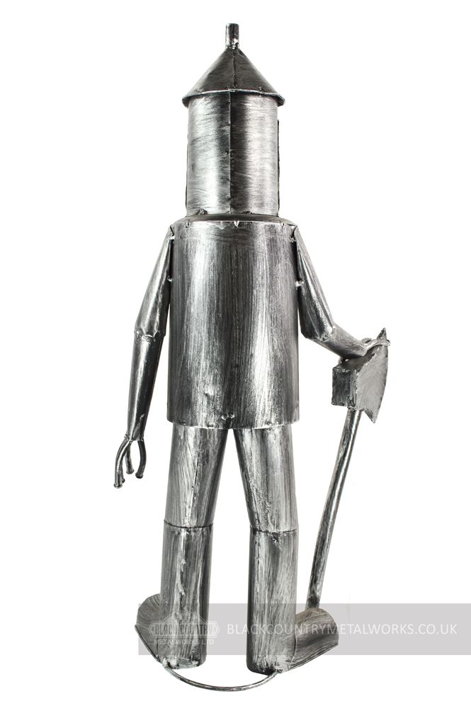 "Woodsman" Metal Tin Man Sculpture