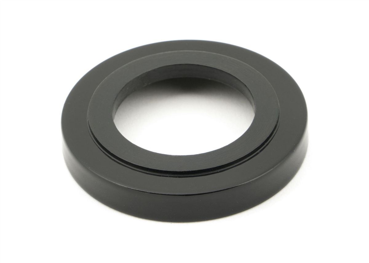 Midnight Black Unsprung Lever Door Handle Art Deco Rose